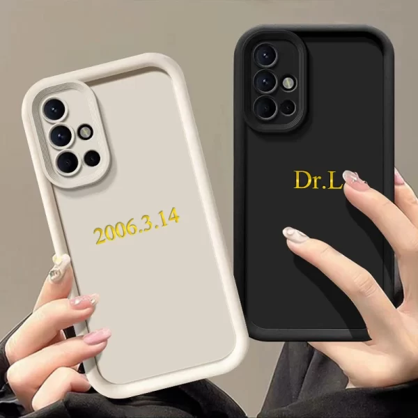 For Samsung Galaxy A55 Personalized Custom Name Case A54 A53 A52 A51 A35 A34 A33 A32 A31 A25 A24 A23 A05 A15 Candy Bumper Cover – Image 2