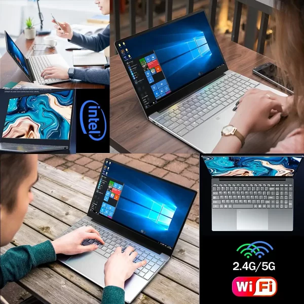 Laptop 15.6 Inch IPS Screen 16GB RAM Intel Celeron N5095 Business Netbook Windows 10 11 Pro Gaming Office Notebook Pc Portable – Image 5