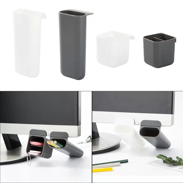 Computer Monitor Pocket Pencil Holder Office Stationery Office Pen Pencil – Image 3