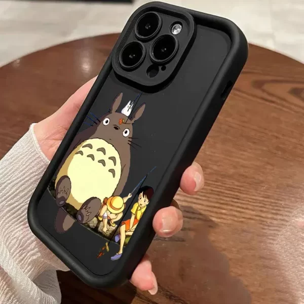 Japanese Anime Dragon Cat Spirited Soft Case For iPhone 16 Pro Cases iPhone 15 14 13 12 Mini 11 Pro Max 16 Plus X XR Phone Cover – Image 4