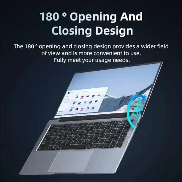Ultra Slim 14.1" Laptop 16GB RAM 2TB SSD Intel N3700 Notebook Gamer Windows 11 Pro 1920*1080 Display Office Study Computer PC – Image 6