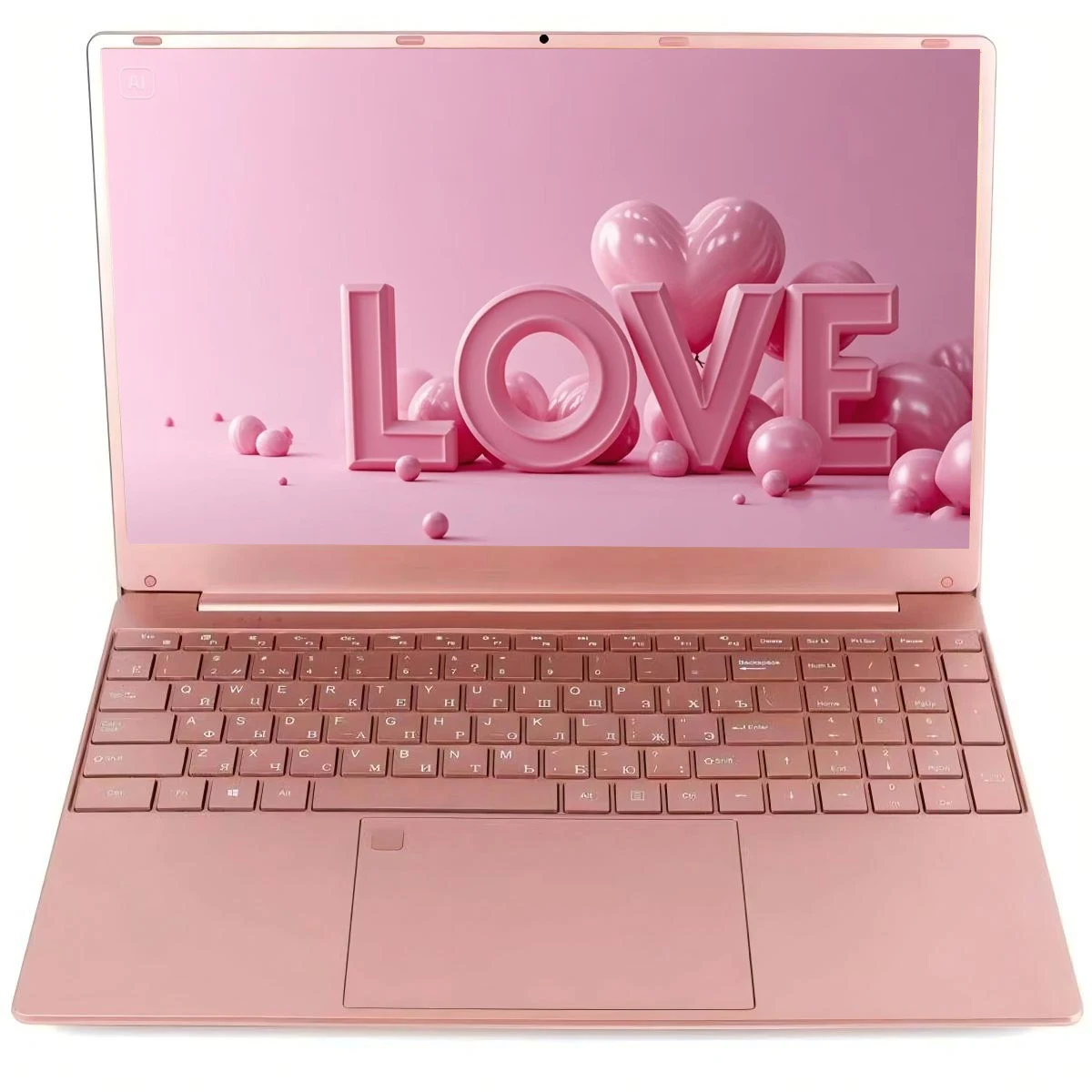Global Intel Celeron 11th N5095 Windows 10 11 Ram Max 32GB Rom 2TB SSD Computer 2.4G/5.0G Wifi Bluetooth pink keyboard Laptop