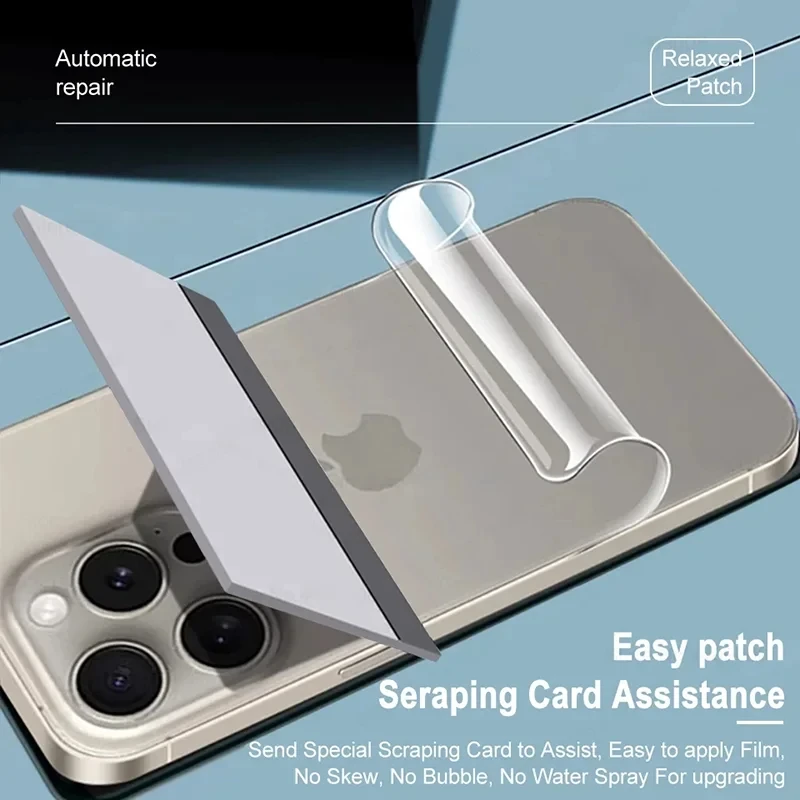 Film Hydrogel 2 en 1 avec verre trempé, pour iPhone 16 15 Pro Max 14 Plus 13 12 11 16 Pro, protecteur d'objectif arrière, accessoires de téléphone – Image 5