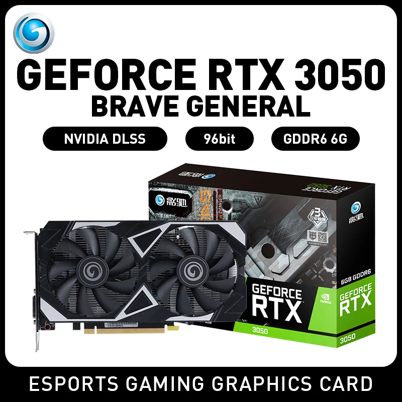 GALAX ‌GeForce RTX3050 Video Card GDDR6 96Bit RTX 3050 Gaming Graphic Card for Desktop PC placa de vídeo