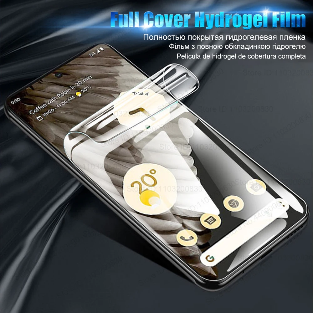 Films hydrogel HD pour For Google Pixel, couverture complète pour For Google Pixel 8, 7 Pro, 7A SnapSoft, protecteur d'écran, accessoires de téléphone sans verre, 1-3 pièces – Image 6