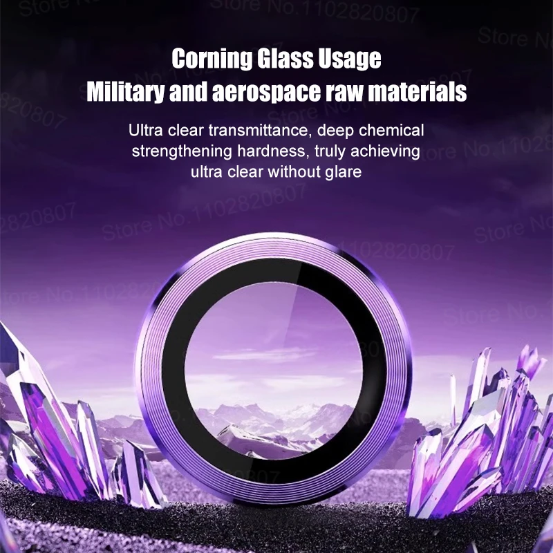 Protecteur d'objectif de caméra en métal pour iPhone, film en verre pour appareil photo Apple iPhone 16 Pro Max 16 Plus, accessoires de téléphone, 2 pièces – Image 4