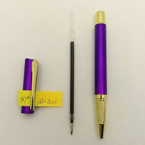 Custom. Metal Penholder Gel Pen Signature Pen Heavy Hand Feeling Student Lettering Ball Pen Black 0.5mm Examination Exclusive Bu – Image 4