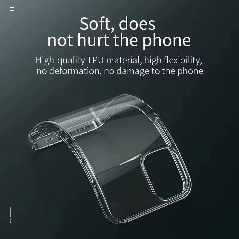 Coque de téléphone transparente Ultra fine, étui arrière souple en Silicone pour iPhone 11 12 13 14 15 16 Pro Max 8 7 6 5 Plus Mini X XR XS – Image 5