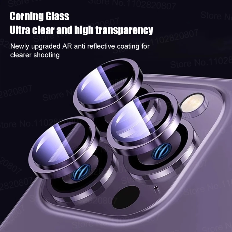 Protecteur d'objectif de caméra en métal pour iPhone, film en verre pour appareil photo Apple iPhone 16 Pro Max 16 Plus, accessoires de téléphone, 2 pièces – Image 2