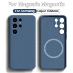 Coque en Silicone Ultra magnétique pour Magsafe S25, étui de Charge sans fil pour Samsung Galaxy S24 S23 S22 S25 S21 FE A55 A54 A35 A25 A15