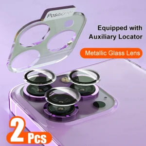Protecteur d'objectif de caméra en métal pour iPhone, film en verre pour appareil photo Apple iPhone 16 Pro Max 16 Plus, accessoires de téléphone, 2 pièces