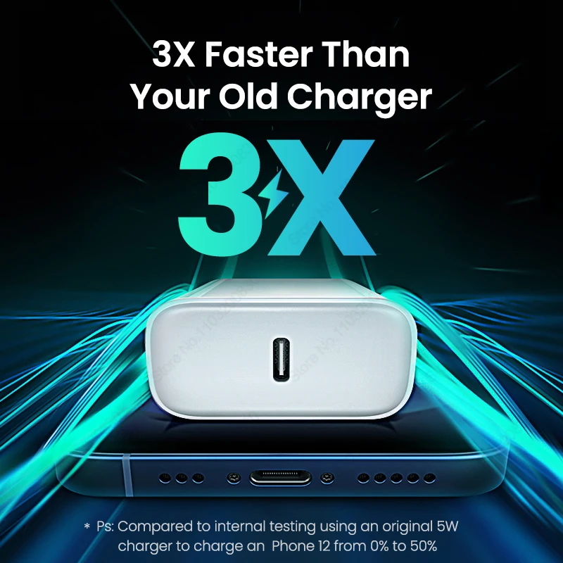 Chargeur rapide USB de type C, adaptateur de charge rapide, accessoires de téléphone portable, For Apple PD 20W, For iPhone 16 15 11 14 12 13 Pro Max Plus – Image 3