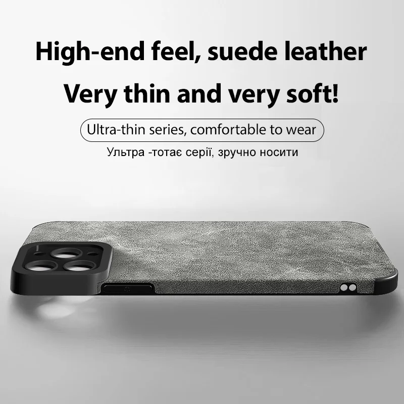 Coque de téléphone souple en cuir fourrure de luxe, protection complète de l'objectif, accessoires de téléphone, iPhone 15 14 13 12 11 Pro Max Plus, mode 256 – Image 2