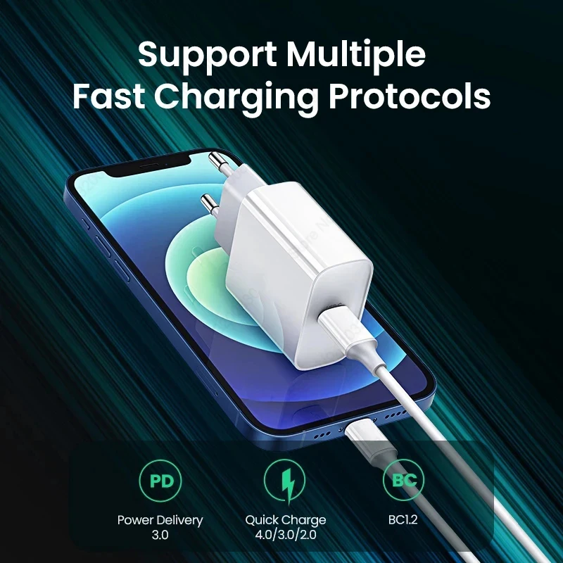 Chargeur rapide USB de type C, adaptateur de charge rapide, accessoires de téléphone portable, For Apple PD 20W, For iPhone 16 15 11 14 12 13 Pro Max Plus – Image 2