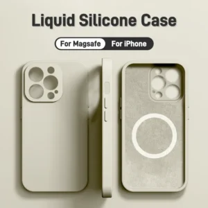 Pour Magsafe coque en Silicone liquide pour iPhone 16 15 14 13 12 11 Pro Max 16 Plus charge sans fil couverture magnétique accessoires de téléphone