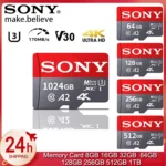 SONY Micro TF carte SD 128GB carte mémoire SD 256GB 512GB A2 U3 V30 cartes mémoire 170 mo/s haute vitesse 4K pour Steam Deck/Drone/caméra