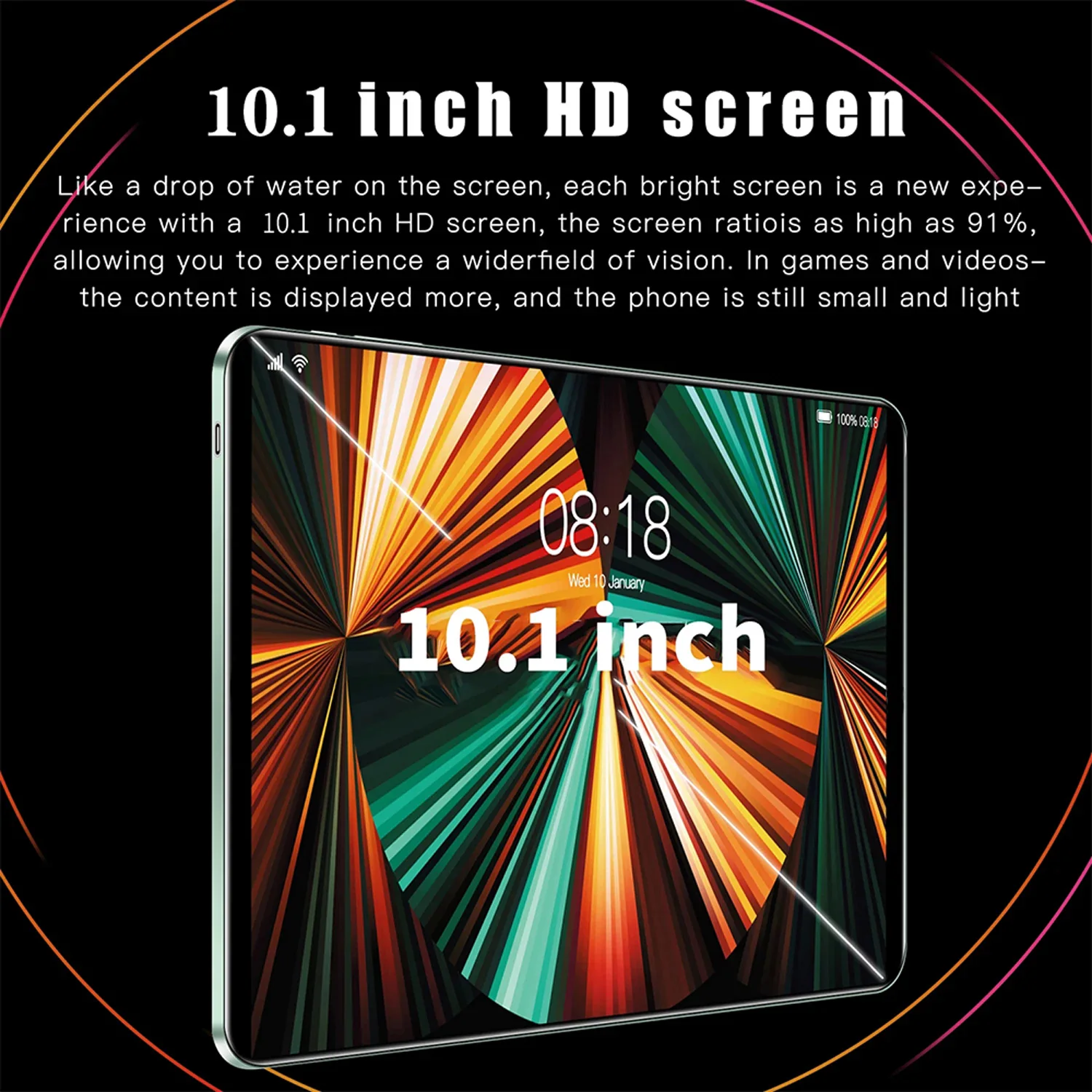 Nouveauté Original 10.1 pouces Android tablette Pc Octa Core Android 13 double SIM téléphone appel tablettes 4GB RAM 64GB ROM Google Play – Image 2