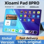 2025 Version mondiale originale tablette Android Pad 8 Pro 22GB + 2TB Snapdragon 870 tablettes PC 5G double carte SIM ou WIFI HD 4K Mi Tab