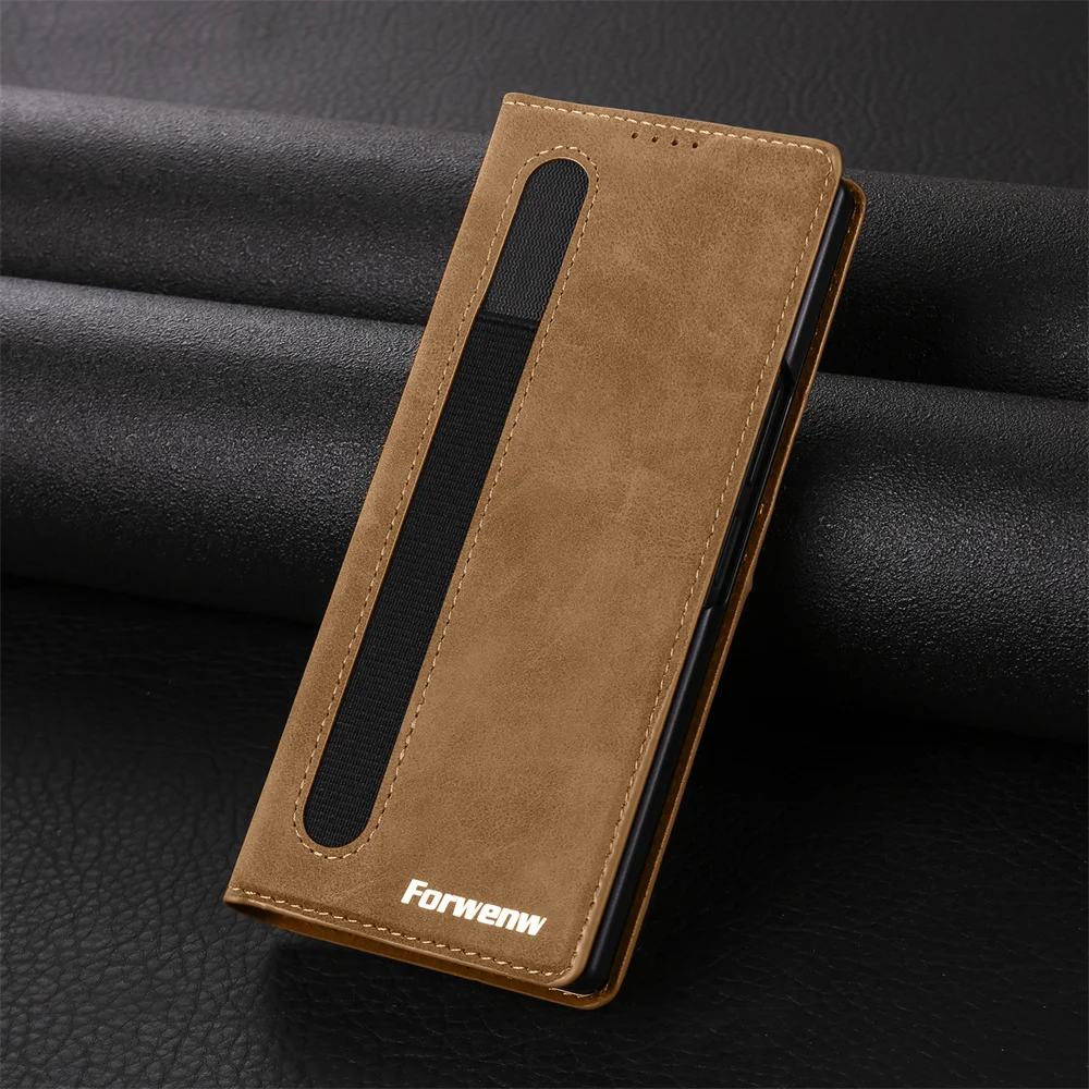 Nouveau étui pour Samsung Galaxy Z Fold 7 6 5 coque de téléphone Support portefeuille en cuir de luxe housse à rabat pour Samsung Z Fold 4 3 housse de téléphone – Image 6