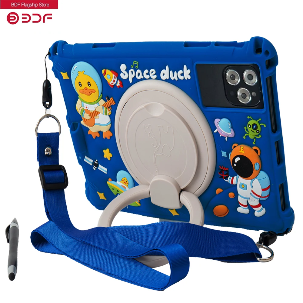 Tablette d&rsquo;ordinateur pour enfants de 10 pouces, double caméra Octa Core, double SIM, appel téléphonique 3G, Bluetooth, Wifi, 4 go + 64 go de ROM