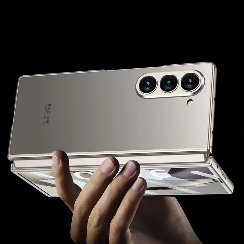 Étui de protection Anti-chute Fold4 Fold5 Fold6, à la mode, pour Samsung Galaxy Z Fold 6 5 4 3 avec Film de protection d'écran – Image 4