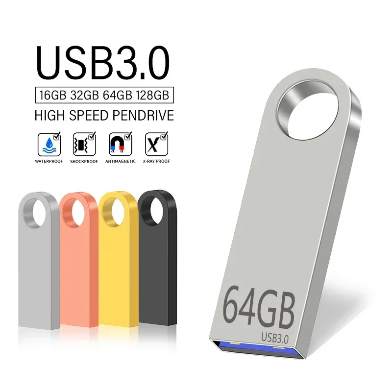 USB 3.0 PenDrive 8GB 16GB 32GB Cle USB Flash Drives 64G clé USB haute vitesse Portable SSD mémoire clé USB 8GB