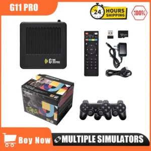G11 Pro rétro boîte de jeu 4K HD TV bâton de jeu Console de jeu vidéo 128G intégré 40000 jeux lecteur de jeu Portable sans fil Gamepa