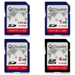 Cloudisk carte SD classe 6 4 Go carte du monde classe 4 2 Go 1 Go 128 Mo carte mémoire pour appareil photo