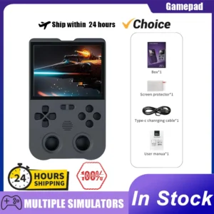 XU10 Console de jeu rétro Portable 3.5 "écran IPS système Linux 3000mAh batterie jeux intégrés Console de jeu vidéo Portable cadeaux