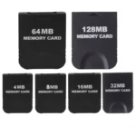 4 mo 8 mo 16 mo 32 mo 64 mo 128 mo carte de stockage de données de jeu pour NGC GameCube Console carte mémoire pour Wii carte de jeu clé mémoire