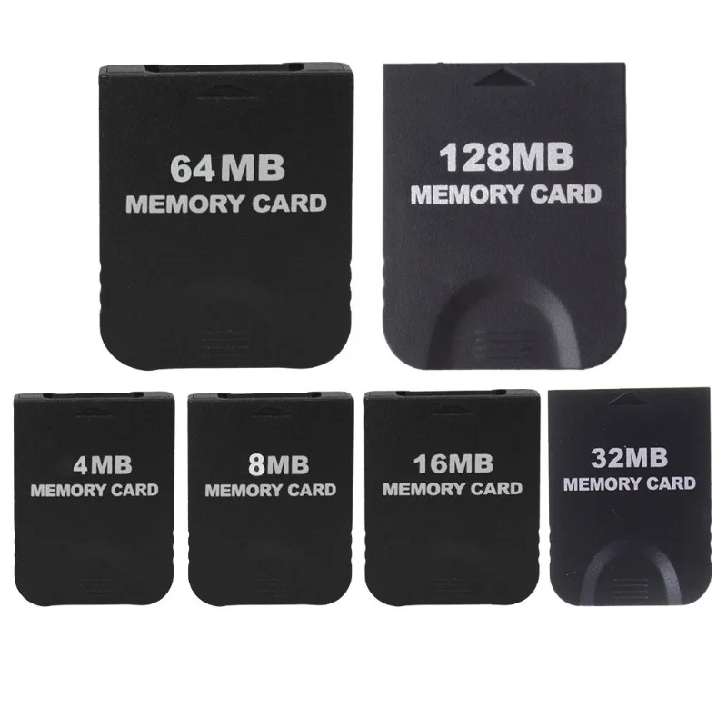 4 mo 8 mo 16 mo 32 mo 64 mo 128 mo carte de stockage de données de jeu pour NGC GameCube Console carte mémoire pour Wii carte de jeu clé mémoire