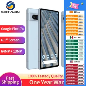 Google Pixel 7a 5G 8GB RAM 128GB téléphone portable Google Tensor G2 6.1 pouces 64 MP + 12 MP octa-core téléphone portable pixel 7a d'origine