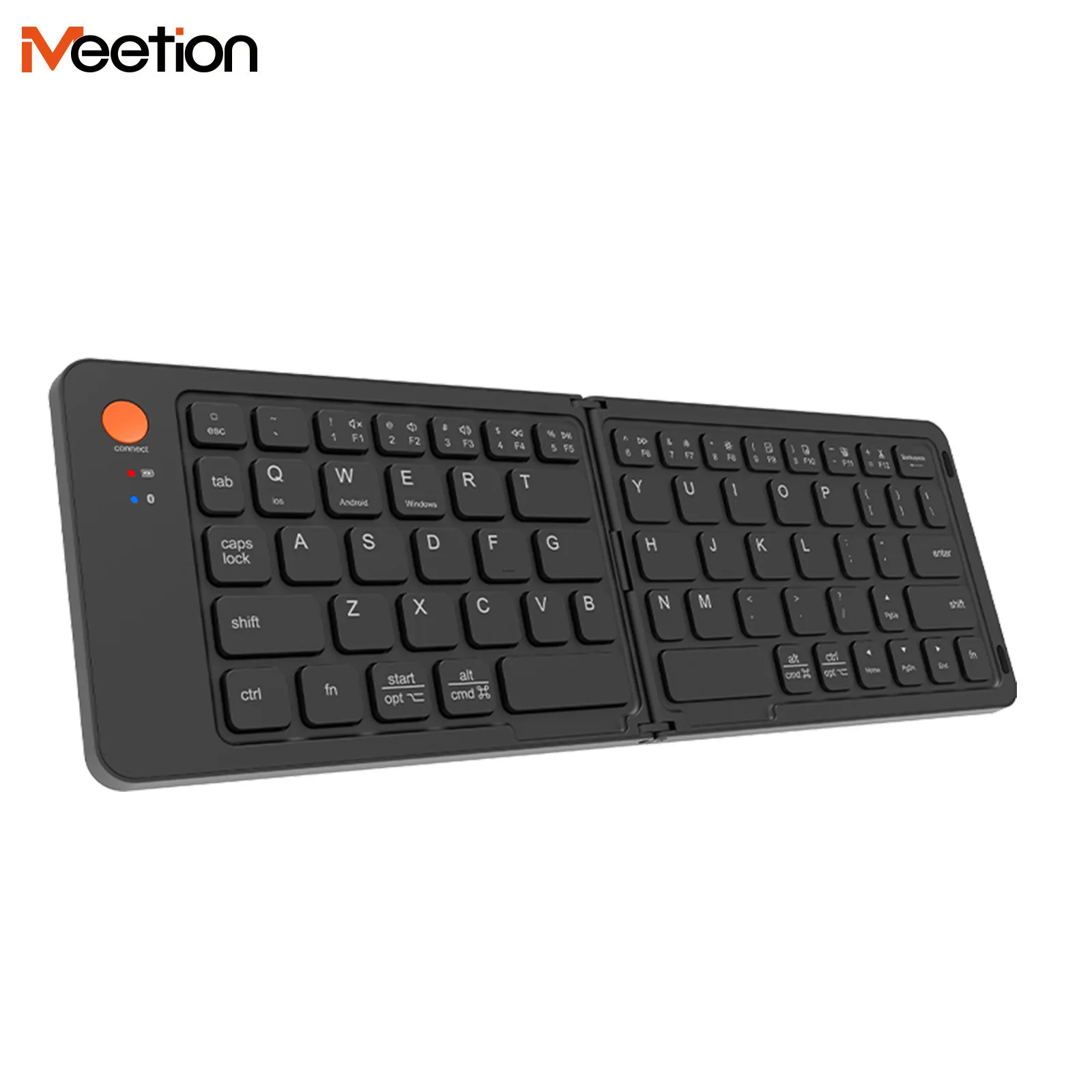 Clavier Bluetooth sans fil pliable, Rechargeable, Portable, pour PC, Mac, Windows, iOS, Mini souris – Image 3