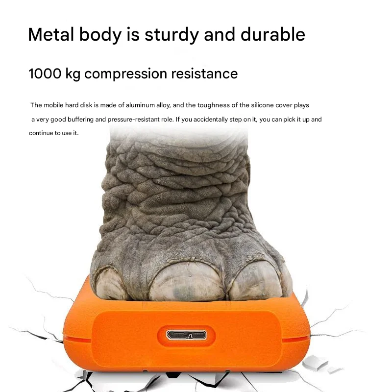 Disque dur externe USB 3.0, 250 go/500 go/320 go, boîtier métallique HDD avec couvercle en Silicone, stockage Portable antichoc pour PC Portable Mac – Image 3