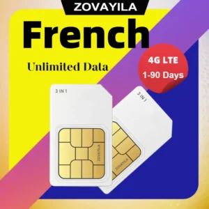 France 1 Go/mois données 30 jours service réseau 4G adapté aux téléphones mobiles/caméras/tablettes/utilisation WIFI