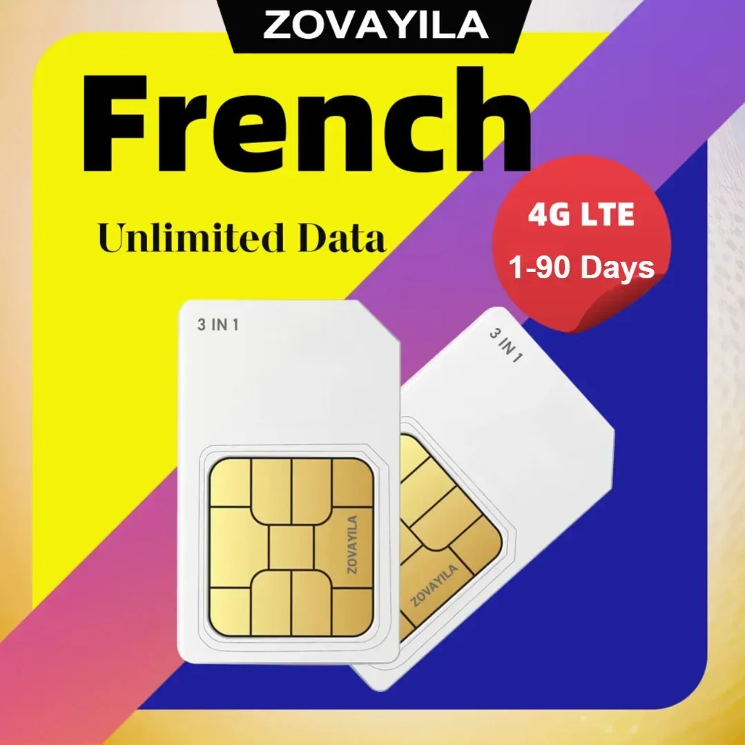 France 1 Go/mois données 30 jours service réseau 4G adapté aux téléphones mobiles/caméras/tablettes/utilisation WIFI
