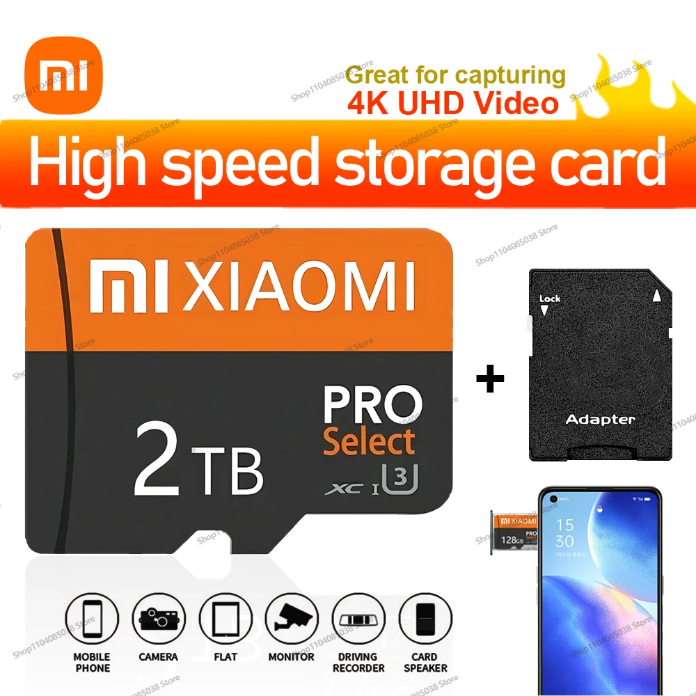 Xiaomi Original Micro TF cartes SD 512GB carte mémoire SD 2 to Cartao De Memoria 128GB pour Nintendo Switch téléphone caméra carte De stockage