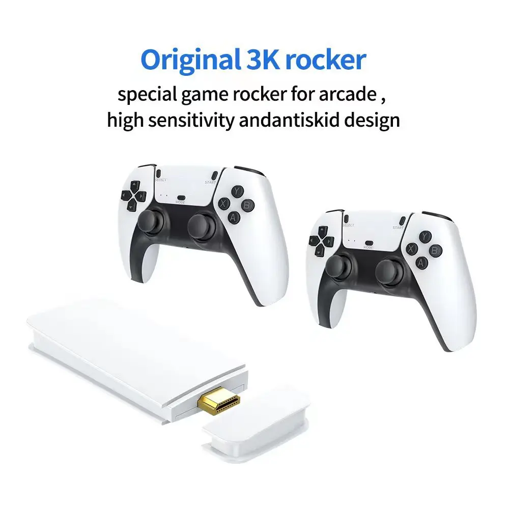 Console de jeu HD 4K P5, contrôleurs sans fil 2.4G, 20 + simulateurs GB2 DDR3 256 mo 128 go 40000 jeux, Console de jeu vidéo rétro – Image 6