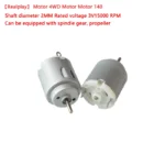 5 pièces 140 petit moteur R140 moteur petit ventilateur moteur circulaire moteur à courant continu petite marque moteur électronique