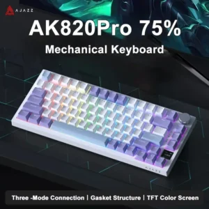 AJAZZ AK820 / AK820Pro clavier mécanique de jeu 75% 82 touches filaire monomode/Bluetooth clavier de joueur sans fil pour ordinateur portable