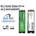 M.2 SATA SSD 256G 512G1TB M.2 NGFF SSD 500 mo/s M.2 2280 NGFF SATA B & M clé disque dur à semi-conducteurs pour ordinateur portable de bureau