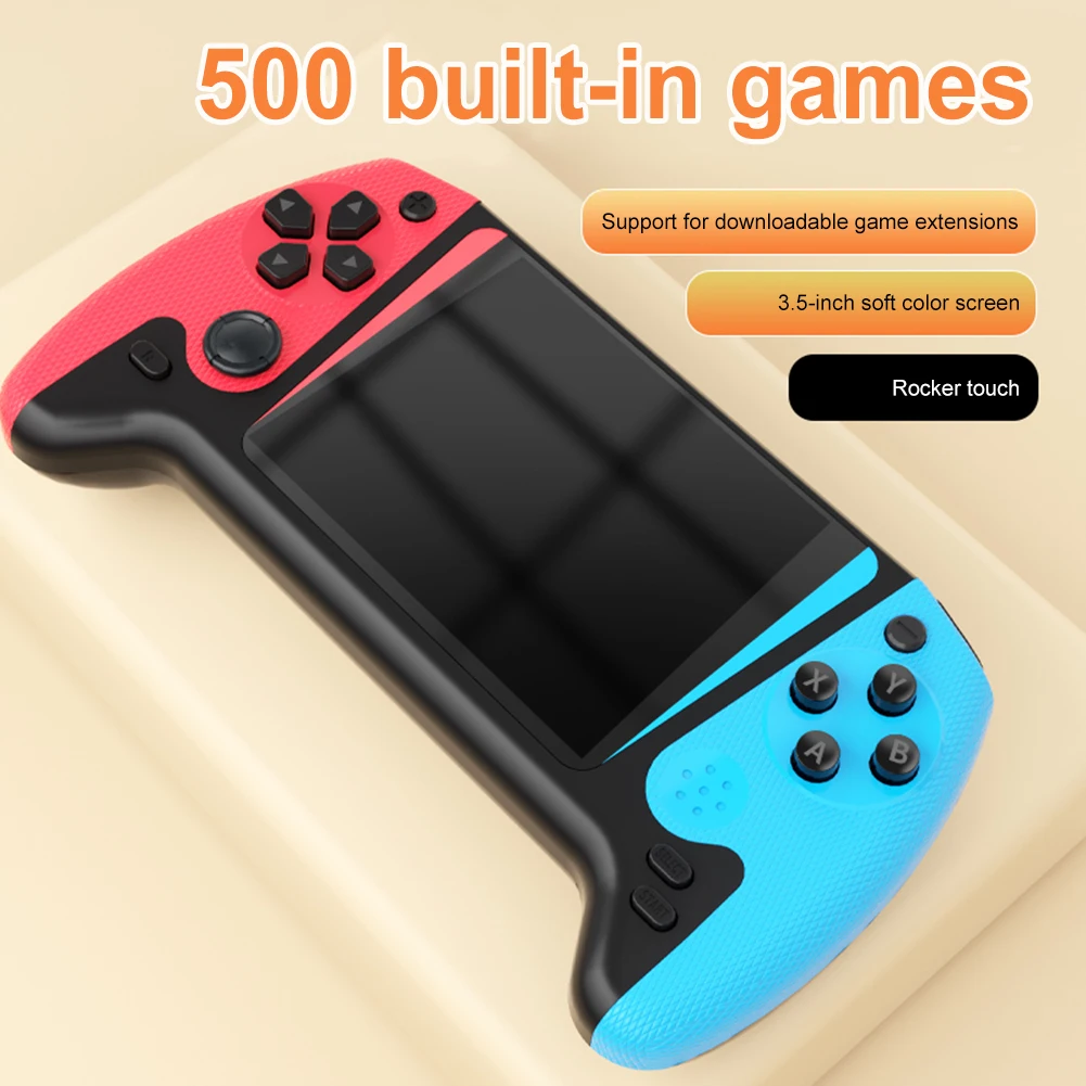 Console de jeu écran LCD 3.5 pouces intégré 500 jeux Console de jeu Portable TV connecter Console de jeu nostalgique pour lecteur unique – Image 3