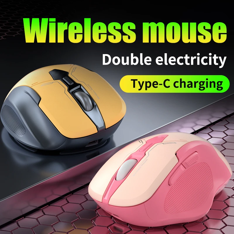 Xiaomi – souris sans fil Bluetooth, double mode, Rechargeable, silencieuse, mécanique, universelle, pour jeu de bureau, PC, Android et IOS – Image 5
