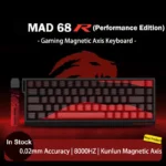 MADLIONS MAD 60/68HE clavier à interrupteur magnétique de jeu clé filaire lecteur Web personnalisé 8K 61/68 retour RT temps de touche réglable échange à chaud