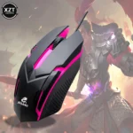 Mini souris de jeu filaire USB 1000 DPI optique 3 boutons rvb USB souris filaire souris pour PC de bureau ordinateur portable Gamer