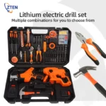 Perceuse électrique au Lithium 12V, 88 pièces, Kit de réparation multifonctionnel, outils de quincaillerie de voiture avec marteau, boîte à outils combinée domestique