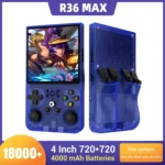 Console de jeu vidéo portable rétro Open Source R36MAX, système Linux, écran HD 4.0 pouces, lecteur vidéo de poche, 64 go 128 go, jeux, cadeau pour enfants