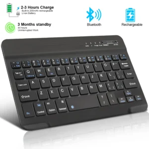 Clavier sans fil Bluetooth Mini clavier pour ordinateur portable tablette téléphone ipad clavier de jeu Rechargeable pour Android iOS Windows