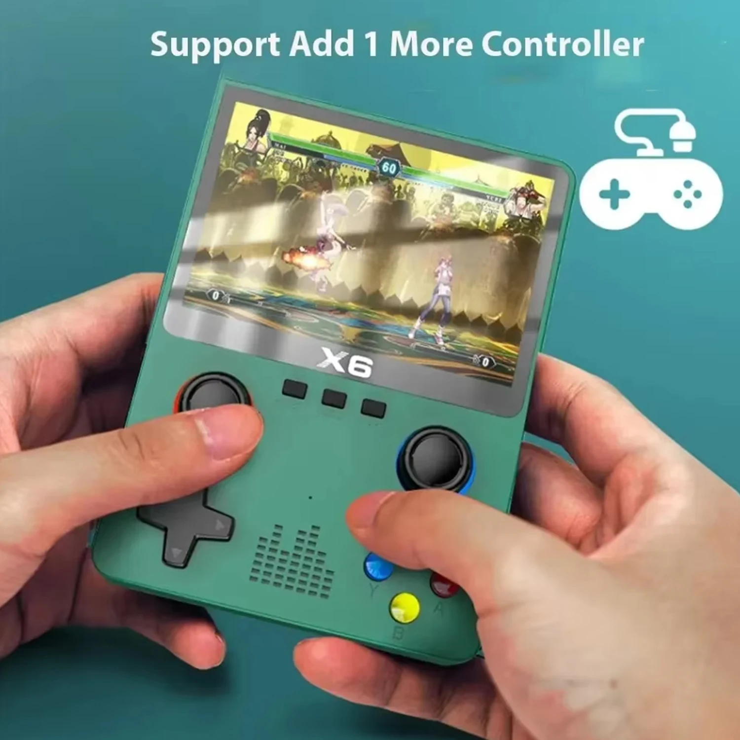 2025 nouveau X6 3.5 pouces IPS écran lecteur de jeu portable double Joystick 11 simulateurs GBA Console de jeu vidéo pour enfants cadeaux