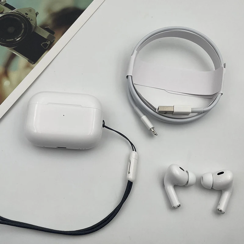 Original Apple AirPods Pro2 casque sans fil Bluetooth écouteur dans l'oreille Tws jeu sport casque pour Air Smartphones IPhone – Image 6